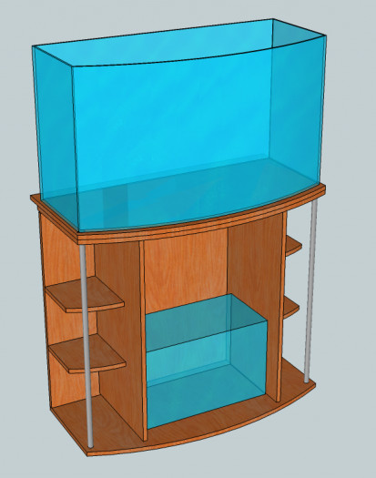 Bowfront 2024 aquarium stand